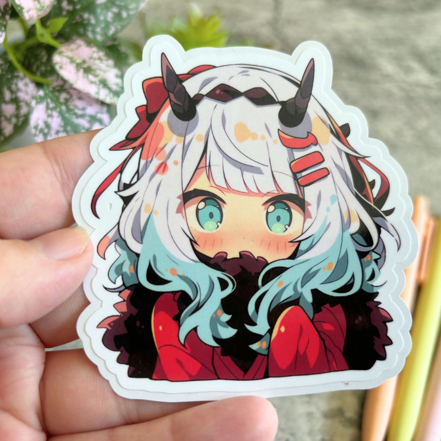 Horned Monster Girl Sticker