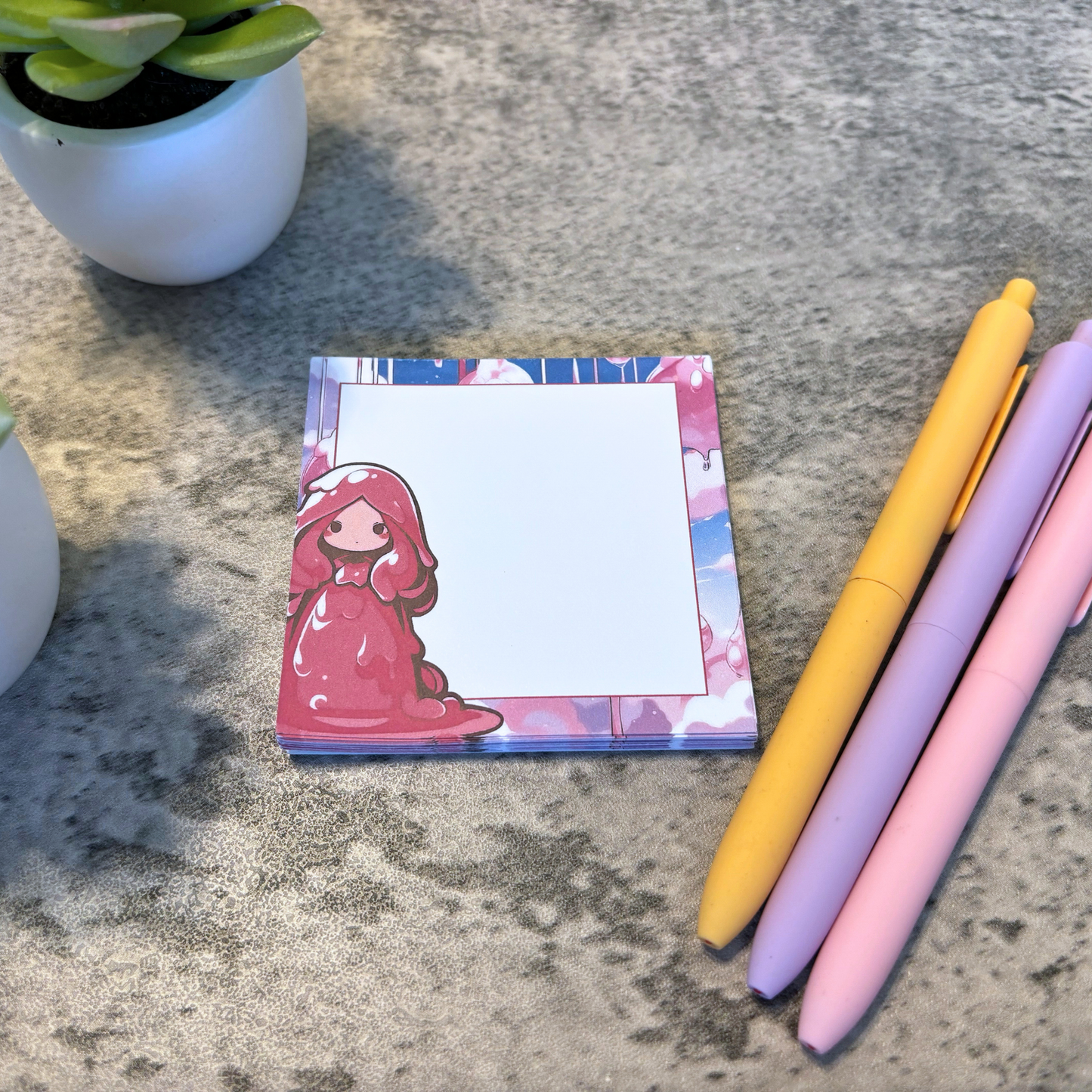 Kawaii Slime Girl Memo Pad Bundle