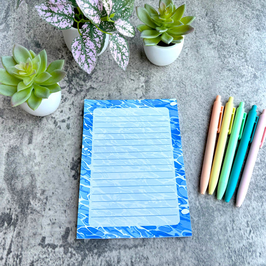 Tropical Blue Ocean Notepad 3