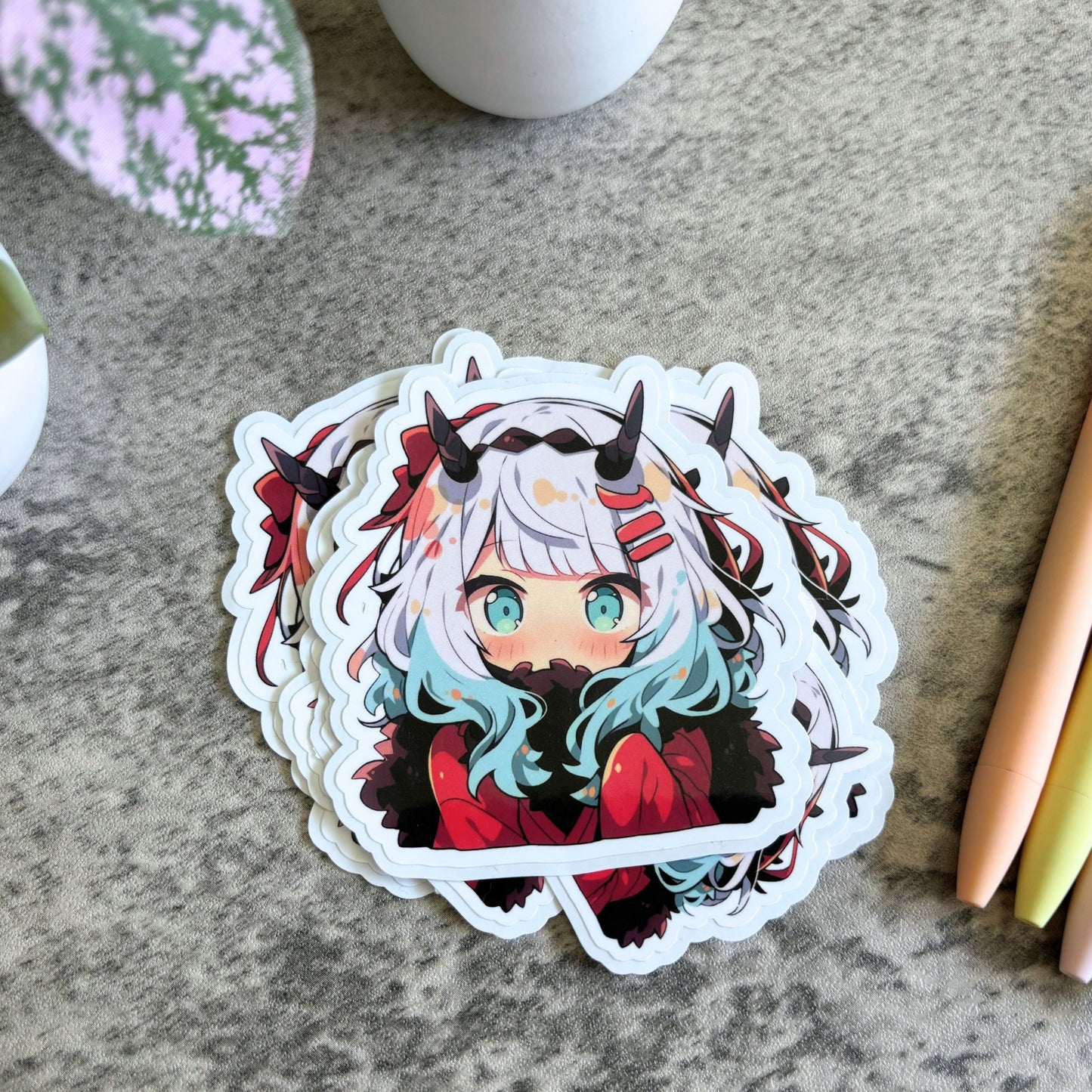 Horned Monster Girl Sticker