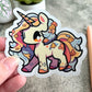 Autumn Unicorn Sticker, 3" or 2"