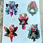 Kawaii Tropical Fairy Sticker Sheet