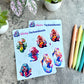 Kawaii Tropical Mermaid Sticker Sheet