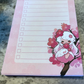 Cherry Blossom Fairy Checklist Notepad