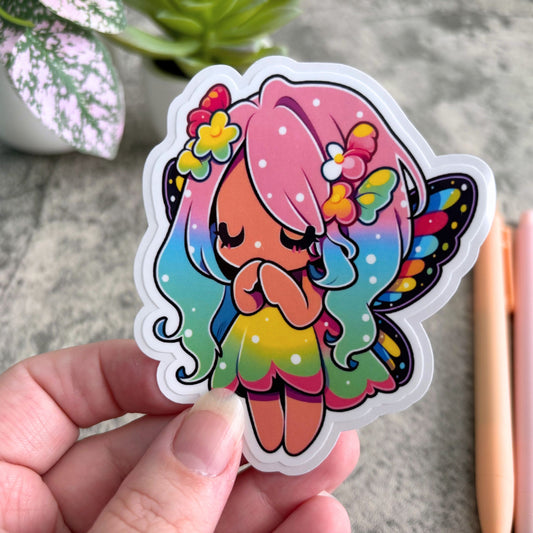 Chibi Rainbow Fairy Sticker