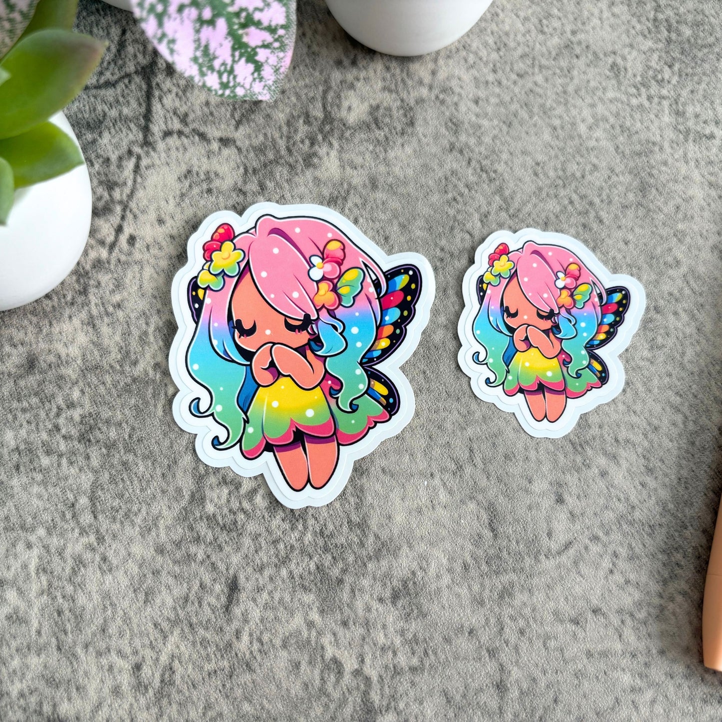 Chibi Rainbow Fairy Sticker