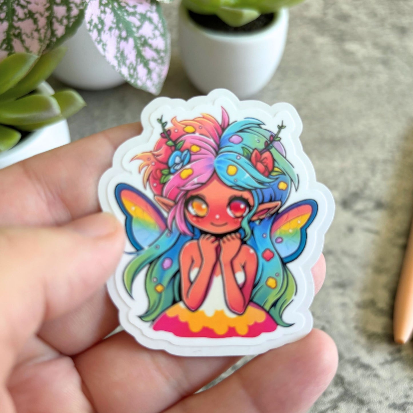 Rainbow Fairy Sticker