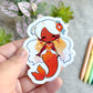 Summer Mermaid Sticker, Orange