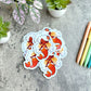 Summer Mermaid Sticker, Orange