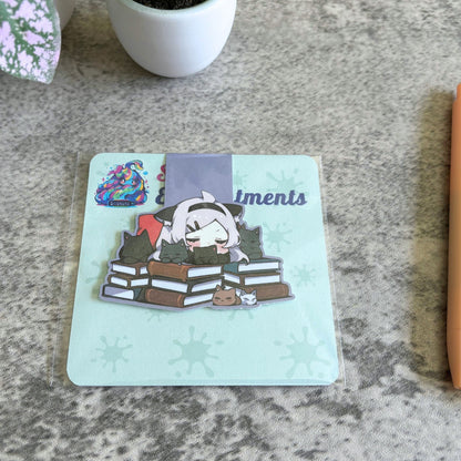 Cute Magnetic Bookmark, Bookish Cats