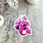 Summer Mermaid Sticker, Pink