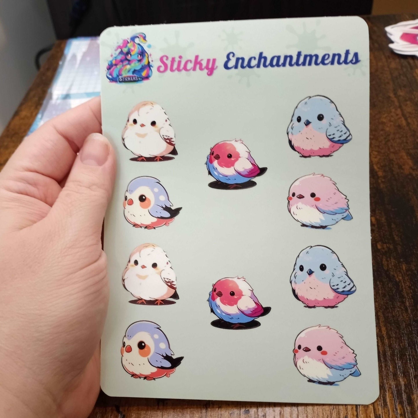 Tiny Sticker Set, Bird Lovers Stickers Sticky Enchantments